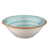Bonna China Sea Blue dia.8" h:2.5" 30 oz. Round Blue Porcelain Bowl (Set of 2)
